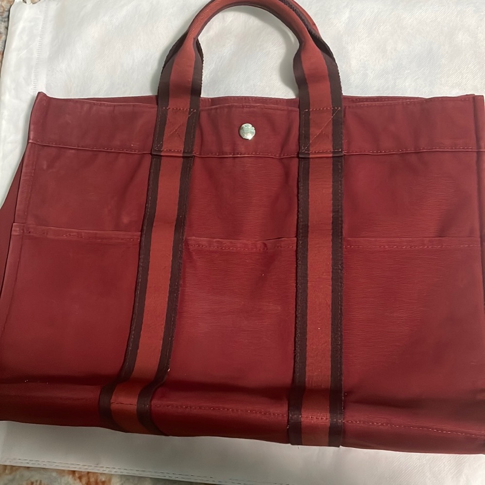 Hermes tote red